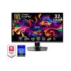 MSI MPG 321URXDE QD-OLED - OLED-Monitor - Gaming - 81.3 cm (32") (31.5" sichtbar) - 3820 x 2160 4K @ 240 Hz - 1000 cd / m² - 1500000:1 - DisplayHDR 400 True Black - 0.03 ms - 2xHDMI, DisplayPort, USB-C - Schwarz