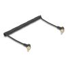 Delock - Audio-Kabelkit - 75 cm - Schwarz - gewinkelt, gewickelt