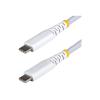StarTech.com - USB-Kabel - USB-C (M) zu USB-C (M) - USB 2.0 - 3 A - 15 cm - USB Power Delivery (60W), Unterstützung für Power Delivery 2.0, robust, gerade - weiß
