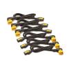 Kabel / 230V / 10A / C13-C14 / 1,2m / 6St. / 90°-Stecker