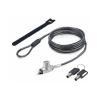 StarTech.com Slim Lock Noble Wedge Slot Compatible, 6.6ft Locking Cable - Sicherheitskabelschloss - Diebstahlschutz - 2 m - TAA-konform