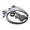 Eaton Tripp Lite series 2-Port USB / VGA Cable KVM Switch with Cables and USB Peripheral Sharing - KVM- / USB-Switch - 2 x KVM / USB - 1 lokaler Benutzer - Desktop