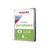 Toshiba S300 Surveillance - Festplatte - 4 TB - intern - 3.5" (8.9 cm) - SATA 6Gb / s - 5400 rpm - Puffer: 128 MB