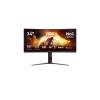 AOC Gaming CU34G4Z - LED-Monitor - Gaming - gebogen - 86.4 cm (34") - 3440 x 1440 WQHD @ 240 Hz - Fast VA - 450 cd / m² - 2500:1 - DisplayHDR 400 - 0.5 ms - 2xHDMI, DisplayPort - Schwarz, Rot