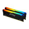 Kingston FURY Beast RGB - DDR4 - Kit - 16 GB: 2 x 8 GB - DIMM 288-PIN - 3200 MHz / PC4-25600 - CL16 - 1.35 V - ungepuffert - non-ECC - Schwarz