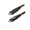 StarTech.com - USB-Kabel - USB-C (M) zu USB-C (M) - USB4 / Thunderbolt 3 / Thunderbolt 4 / DisplayPort 1.4 - 2 m - 4K120Hz Unterstützung, robust, erweiterter Leistungsbereich (EPR), Unterstützung für Power Delivery 3.1, flexibel - Schwarz