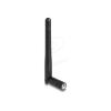 Delock - Antenne - WLAN 802.11 ac / ax / a/b / g/n, RP-SMA-Stecker, mit Neigegelenk - 2 dBi - ungerichtet - Schwarz