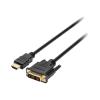 Kensington HDMI (M) to DVI-D (M) Passive Cable, 6ft - Adapterkabel - DVI-D männlich zu HDMI männlich - 1.83 m - Doppelisolierung - Schwarz - passiv, Daumenschrauben