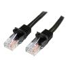 StarTech.com 3m Cat5e RJ45 UTP Netzwerkkabel Snagless - Cat 5e Patchkabel - Schwarz - Stecker / Stecker - Patch-Kabel - RJ-45 (M) zu RJ-45 (M) - 3 m - UTP - CAT 5e - ohne Haken - Schwarz