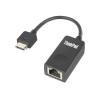 Lenovo ThinkPad Ethernet Extension Adapter Gen 2 - Netzwerkadapterkabel - RJ-45 (W) zu Lenovo Ethernet-Erweiterungsstecker (M) - 8 cm - für ThinkCentre M75t Gen 2, ThinkPad L13 Yoga Gen 2, P14s Gen 2, T14s Gen 2, X13 Gen 2
