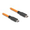 Delock - USB-Kabel - USB-C (M) zu USB-C (M) - 20 V - 5 A - 1 m - up to 5 Gbps data transfer rate - orange