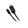 C2G - Adapterkabel - USB-C (M) zu DisplayPort (M) - USB 3.1 / Thunderbolt 3 / DisplayPort - 30.5 cm - 4K Unterstützung, vergoldete Kontakte - Schwarz