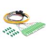 Delock - Fan-out-Kabel - SC / APC Einzelmodus (M) zu nackte Faser - 1 m - 4.8 mm - Glasfaser - Simplex - 9 / 125 Mikrometer - OS2 - halogenfrei, pigtail cable