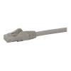 StarTech.com 1m Cat6 Gigabit UTP Patchkabel Snagless - Cat.6 RJ45 Netzwerkkabel mit Schutzmanschette - Grau - St / St - Patch-Kabel - RJ-45 (M) zu RJ-45 (M) - 1 m - UTP - CAT 6 - ohne Haken - Grau