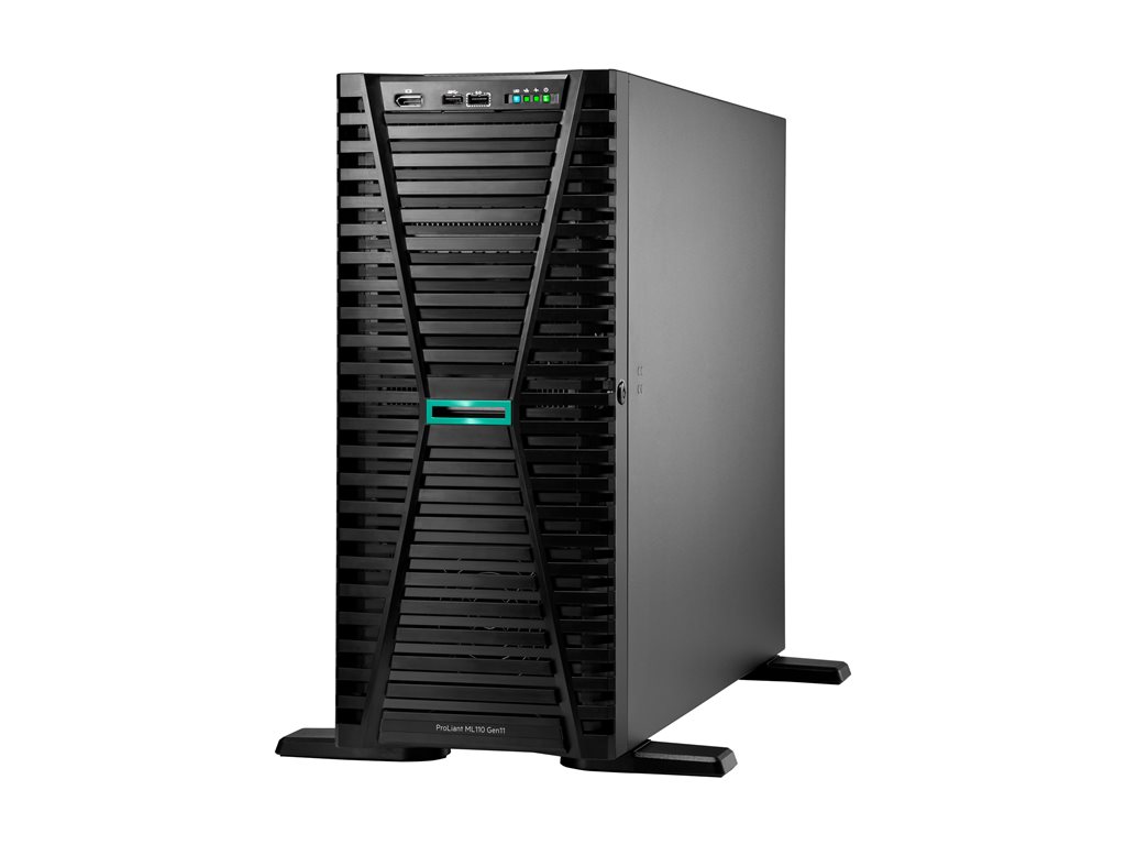HPE Smart Choice ProLiant ML110 Gen11 3508U 2.1GHz 8c 1P 1x32GB-R 8SFF 2x480GB SSD 2x1000W PS EU Server