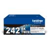 Brother TN242 BKTWIN - 2er-Pack - Schwarz - original - Tonerpatrone - für Brother DCP-9017, DCP-9022, HL-3142, HL-3152, HL-3172, MFC-9142, MFC-9332, MFC-9342