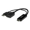 Startech 4K 30Hz HDMI to DisplayPort Video Adapter w / USB Power - 6 in - HDMI 1.4 (Male) to DP 1.2 (Female) Active Monitor Converter (HD2DP) - Adapterkabel - HDMI, USB (nur Strom) männlich zu DisplayPort weiblich - 25.5 cm - Schwarz - aktiv, 4K30Hz (