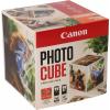 Canon Photo Cube Creative Pack - Glänzend - 2er-Pack - Schwarz, Farbe (Cyan, Magenta, Gelb) - original - Tintenpatrone / Papierkit - für PIXMA TS5350, TS5350i, TS5351, TS5351i, TS5352, TS5353, TS7450, TS7450i, TS7451, TS7451i