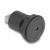Delock - USB-Adapter - USB (W) zu mini-USB Typ B (W) - Schwarz