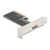 Delock - Schnittstellenadapter - PCI Express x4 Card to 1 x external OCuLink SFF-8612 - Low-Profile - PCIe 4.0 x4