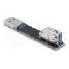 Delock - USB-Adapter - USB (M) gerade zu USB (W) drehend - bis zu 10 Gbps Datentransferrate