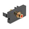 Delock - Easy 45 - Einrastmodul - RCA - einfach - Rot / Schwarz