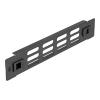 Delock - Rackpaneel - mit Belüftungsschlitzen, werkzeugfrei - Schwarz - 1U - 25.4 cm (10")