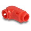 Delock - Biegeradiusklemme für Kabel - zum Abwinkeln - Ecke montierbar, Oberfläche montierbar, montierbare Möbel - Rot (Packung mit 8)