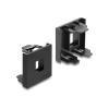 Delock - Easy 45 - Keystone-Modulträger - 45 x 45 mm - 1 Modul - Schwarz