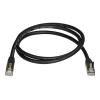 StarTech.com 7m CAT6a Patchkabel - schwarz - snagless RJ45 - Patch-Kabel - RJ-45 (M) zu RJ-45 (M) - 7 m - STP - CAT 6a - geformt, ohne Haken - Schwarz