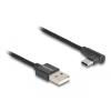 Delock - USB-Kabel - USB (M) zu 24 pin USB-C (M) gewinkelt - USB 2.0 - 1.5 A - 1 m - Schwarz