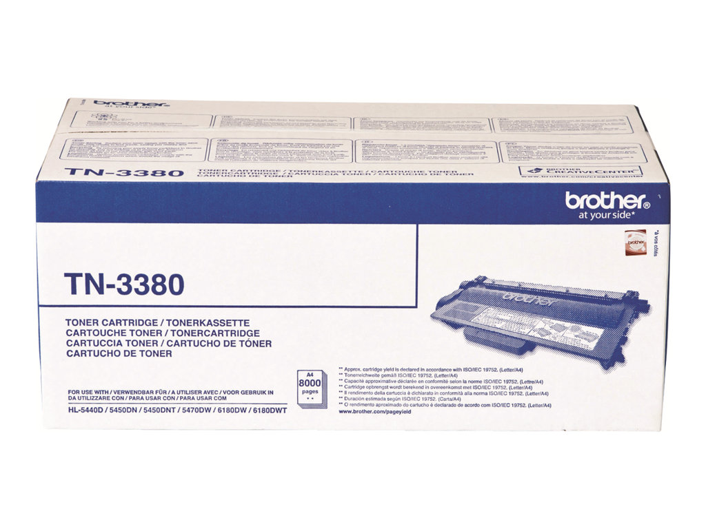 Brother TN3380 - Schwarz - original - Tonerpatrone - für Brother DCP-8250DN, HL-5450DNT, HL-5470DWT, HL-6180DW, MFC-8520DN