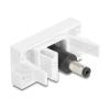 Delock - Netzteil - Gleichstromstecker 5,5 x 2,1 mm (W) zu Gleichstromstecker 5,5 x 2,1 mm (M) - weiß