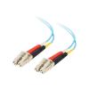 C2G LC-LC 10Gb 50 / 125 OM3 Duplex Multimode PVC Fiber Optic Cable (LSZH) - Netzwerkkabel - LC Multi-Mode (M) zu LC Multi-Mode (M) - 30 m - 30 m - Glasfaser - Duplex - 50 / 125 Mikrometer - OM3 - halogenfrei - Aquamarin