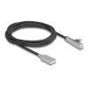 Delock - USB-Kabel - USB (M) zu USB-C (M) gewinkelt - USB 2.0 - 20 V - 3 A - 2 m - Schnellladung von bis zu 60W - Schwarz, Silber
