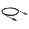 Delock - Netzwerkkabel - HFBR 4503Z (M) zu HFBR 4513Z (M) - 3 m - 2.2 mm - Glasfaser - Simplex - Schwarz