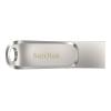SanDisk Ultra Dual Drive Luxe - USB-Flash-Laufwerk - 128 GB - USB 3.1 Gen 1 / USB-C - Silber