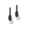 Delock RJ45 Netzwerkkabel Cat.6A S / FTP 45 Grad nach oben gewinkelt 5 m schwarz