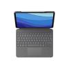 Logitech Combo Touch - Tastatur und Foliohülle - mit Trackpad - hintergrundbeleuchtet - Apple Smart connector - QWERTY - Italienisch - Sand - für Apple 11-inch iPad Pro (1. Generation, 2. Generation, 3. Generation)
