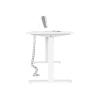 StarTech.com Kabelmanager / Kabelschlange - verstellbar und flexibel Kabelkanal mit vier Kabelkanälen und beschwertem Fuß - Kabelführung - Kabel - Organizer - Tisch montierbar - 1.29 m - Silber