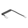 Delock - Telefonkabel - RJ-11 (M) zu RJ-45 (M) - 1 m - gewickelt - Schwarz