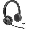 Poly Savi 7320 - Savi 7300 series - Headset - On-Ear - DECT - kabellos - USB-A über DECT-Adapter - Schwarz - UC-zertifiziert