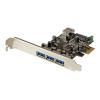 StarTech.com 4 Port PCI Express USB 3.0 Karte - 4-fach PCIe USB 3.0 Schnittstellenkarte - 3 Externe und 1 Interner Anschluss - USB-Adapter - PCIe 2.0 Low-Profile - USB 3.0 x 4 - für P / N: CFASTRWU3, ST1030USBM, ST43004UA, ST4300MINI, TB31PCIEX16