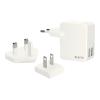 Leitz Complete - Netzteil - 12 Watt - 2.4 A - 2 Ausgabeanschlussstellen (USB) - weiß