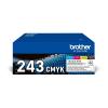 Brother TN243CMYK Value Pack - 4er-Pack - Schwarz, Gelb, Cyan, Magenta - original - Tonerpatrone - für Brother DCP-L3510CDW, DCP-L3517CDW, DCP-L3550CDW, DCP-L3550DW, MFC-L3730CDN