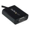 StarTech USB-C to VGA Adapter - Black - 1080p - Video Converter For Your MacBook Pro - USB C to VGA Display Dongle (CDP2VGA) - USB / VGA-Adapter - USB-C (M) zu HD-15 (VGA) (W) - USB 3.1 Gen 1 / Thunderbolt 3 - 18 cm - USB-Strom, 1920 x 1200 (WUXGA) Unt