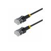 Startech - Patch-Kabel - RJ-45 (M) zu RJ-45 (M) - 50 cm - 2.6 mm - UTP - CAT 6a - ohne Haken, ultra-schlank, stabiler Kupfer - Schwarz