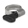 Delock - Schlauchschelle - geeignet für 16 - 25 mm Schlauch - Schwarz (Packung mit 10)