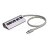 Delock - Hub - 5 Gbps, mit USB Typ-C Anschluss und Micro SD Kartenleser - 3 x SuperSpeed USB 3.0 - Desktop