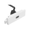 VISION TechConnect 3 - Modulares Faceplate-Kit mit Snap-ins und Kabeln - USB Typ C - weiß